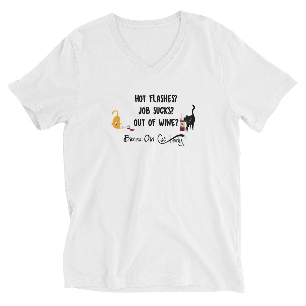 Unisex Short Sleeve V-Neck T-Shirt