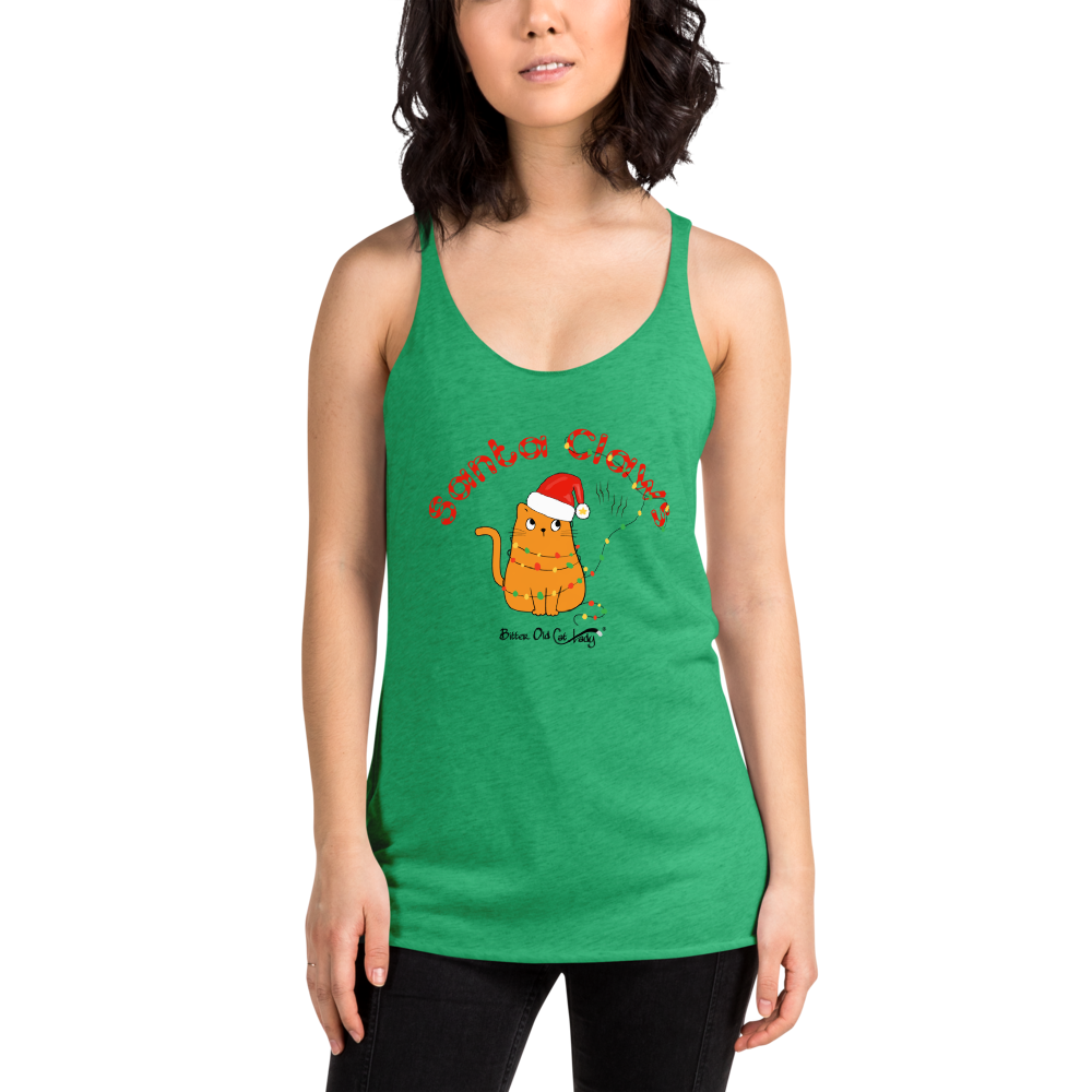 Santa Claws Women's Racerback Tank