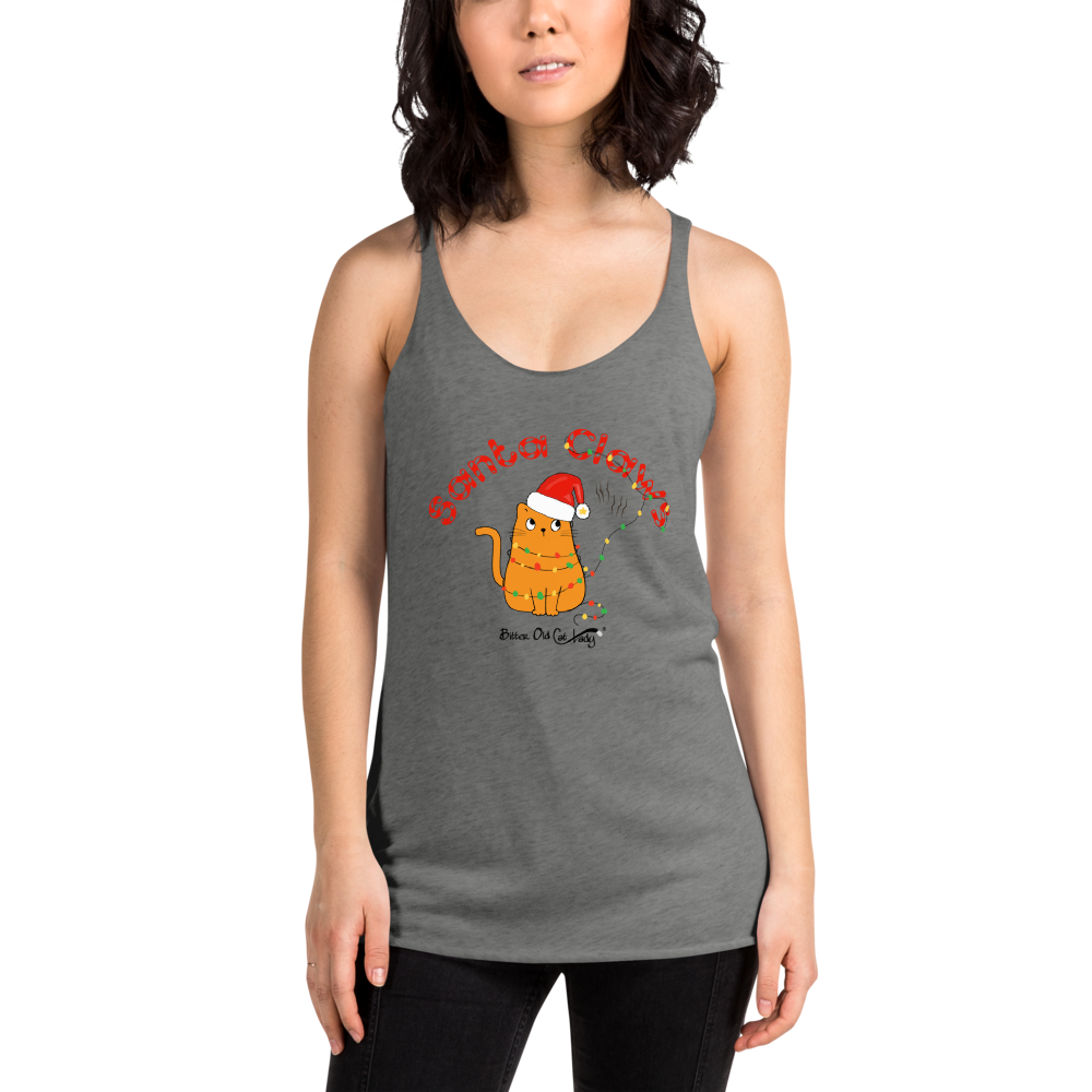 Santa Claws Women's Racerback Tank