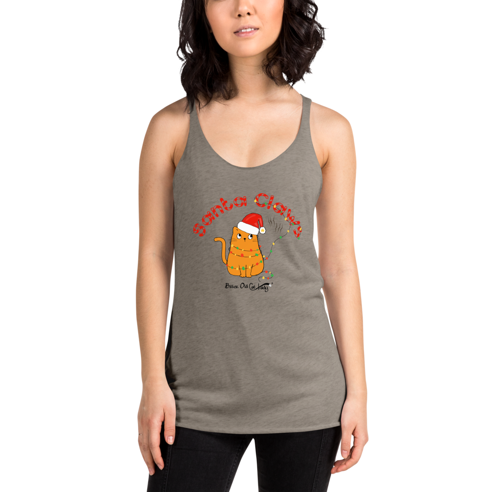 Santa Claws Women's Racerback Tank