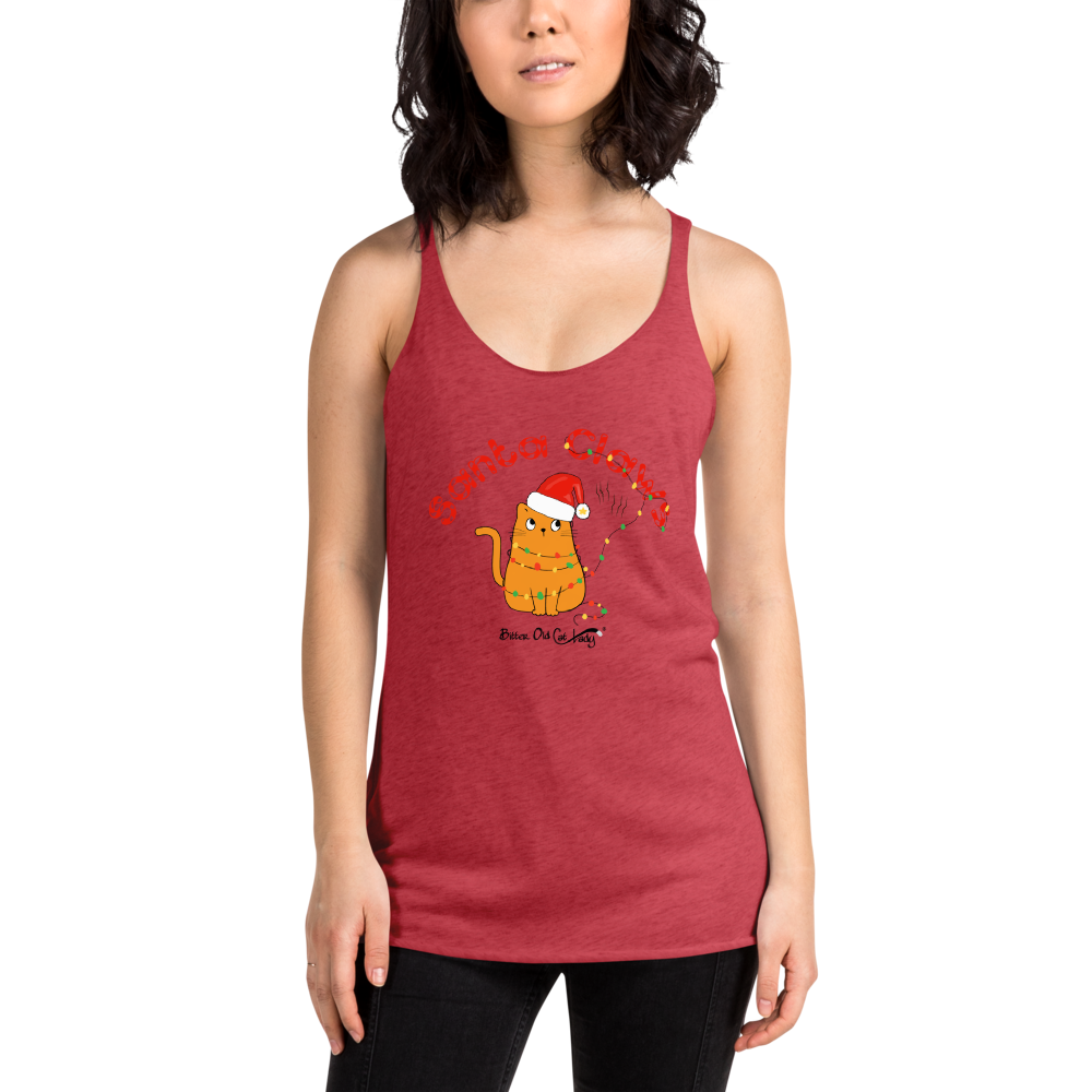 Santa Claws Women's Racerback Tank
