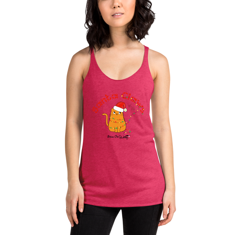 Santa Claws Women's Racerback Tank